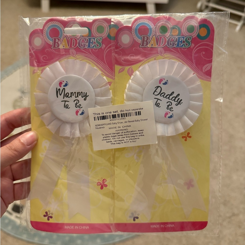 Mom & Dad To Be Badges